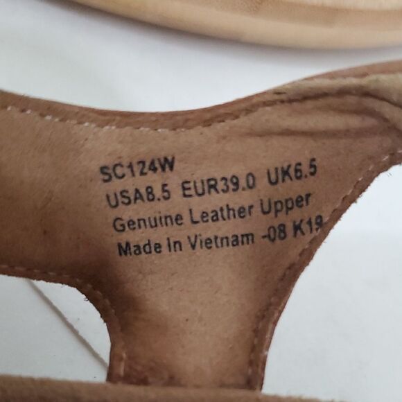 Aetrex Reese Adjustable Gladiator Sandal Cognac Brown Women's Size 8.5 - Picture 10 of 11